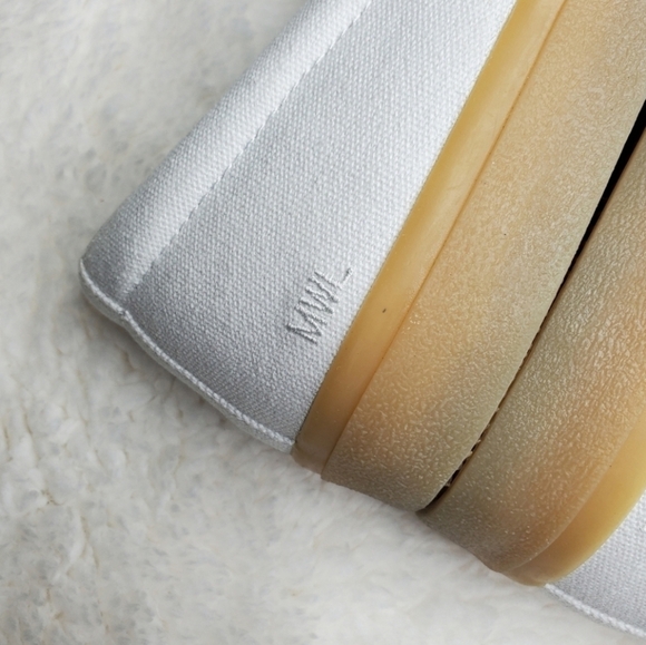 Madewell Sidewalk White Cream Canvas Gum Sole Slip On Sneakers - Picture 9 of 14